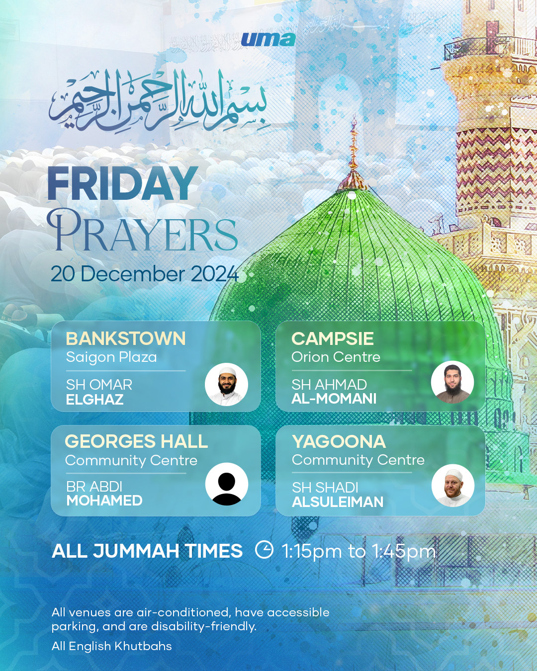 Friday Prayers Timings